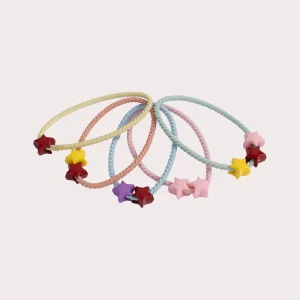 Lot de minis élastiques étoiles pour fille
