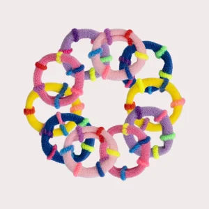 Lot de minis élastiques multicolores pour fille