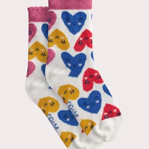 Chaussettes à imprimé cœurs pour fille