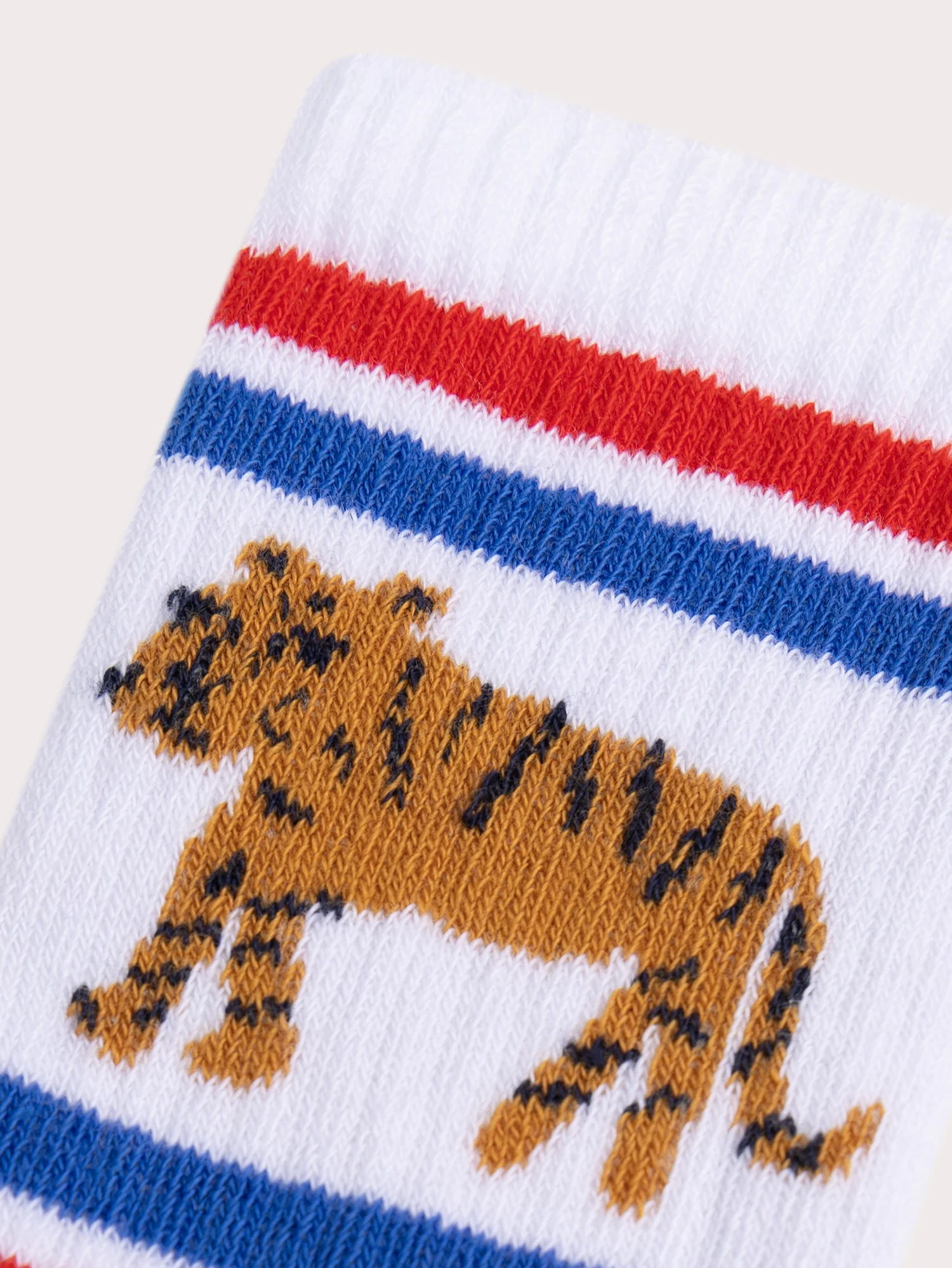 Chaussette tennis rayée à motif tigre – Image 2