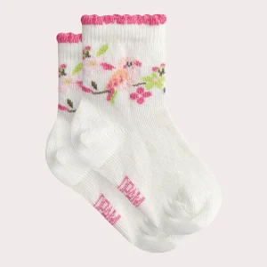 Chaussettes blanches fantaisie pour bébé fille