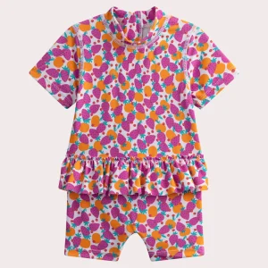 Combinaison de bain anti-uv pour bébé fille