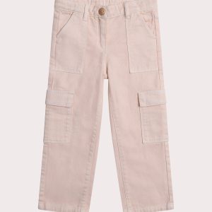 Pantalon cargo rose pale