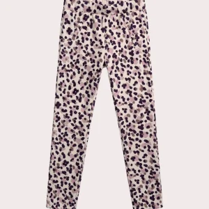 Pantalon molleton imprimé tacheté