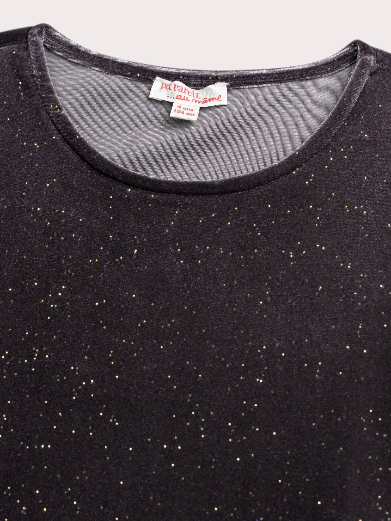 Robe en velours lisse pailleté – Image 3