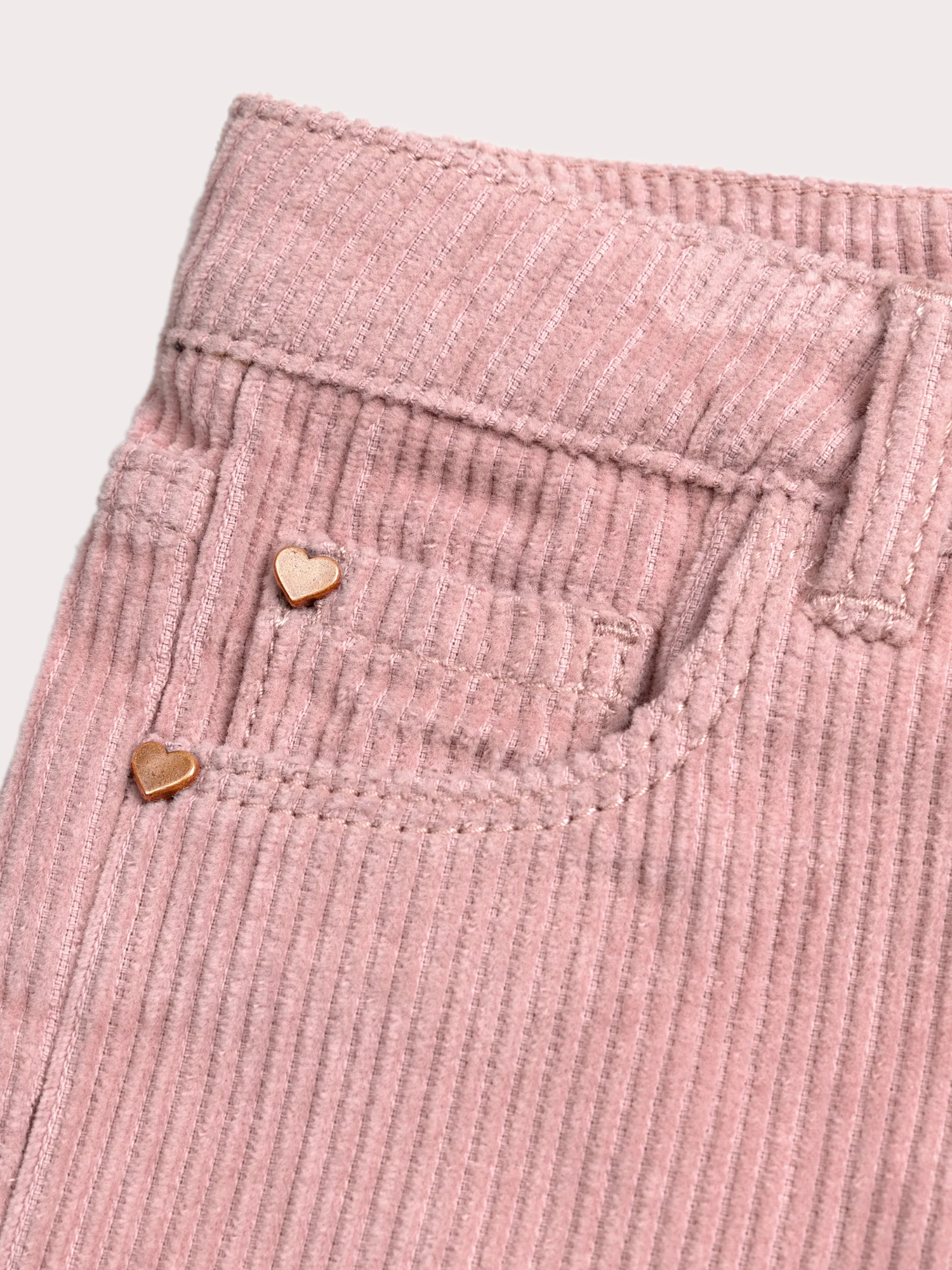 Pantalon rose en velours côtelé – Image 2
