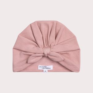 Turban rose pour bébé fille