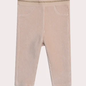 Pantalon couleur lin pour bébé fille