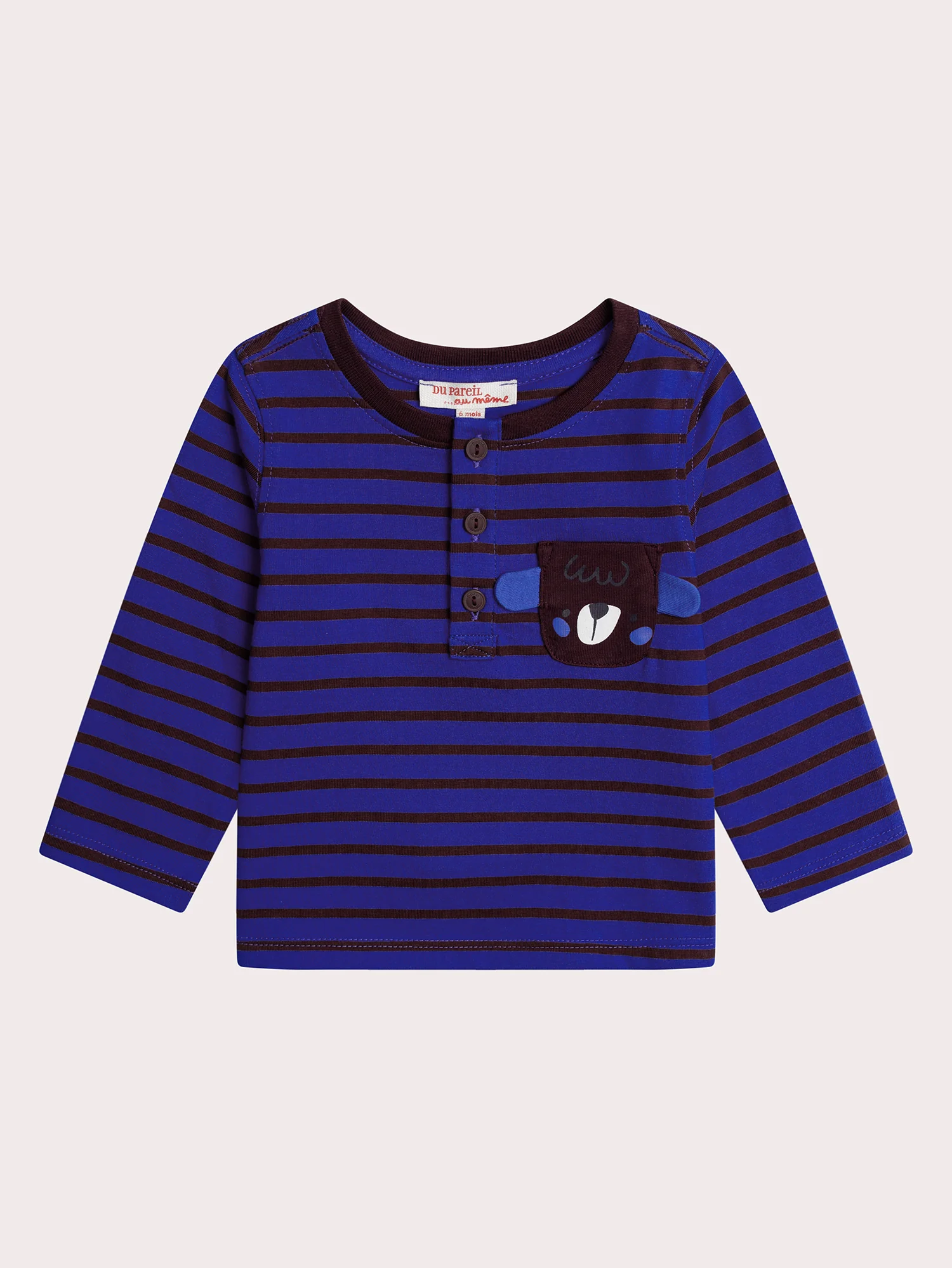 Tunisien rayé pour bébé garçon