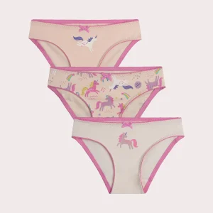 Lot de 3 culottes licornes pour enfant fille