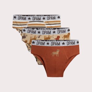 Lot de 3 slips léopard  pour enfant garçon