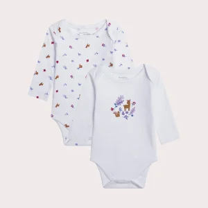 Lot de deux bodys pour bébé fille