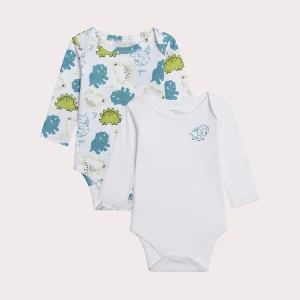 Lot de deux body dinausaures pour bébé garçon
