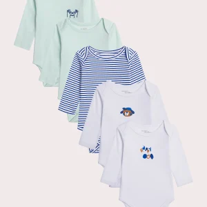 Lot de 5 body pour layette garçon