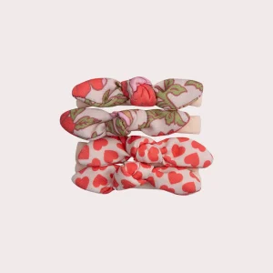 Lot de 4 élastiques à nœuds pour fille
