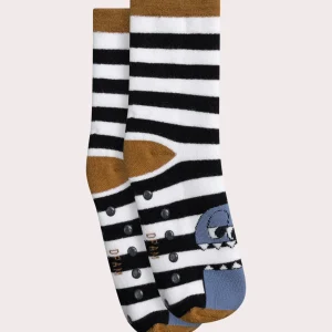 Chaussettes chaudes & antidérantes rayées pour garçon