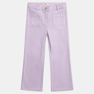 Pantalon violet en twill pour fille