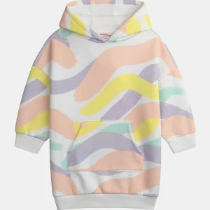 Robe sweat imprimé coloré pour fille