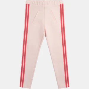 Pantalon rose à bandes colorées pour fille