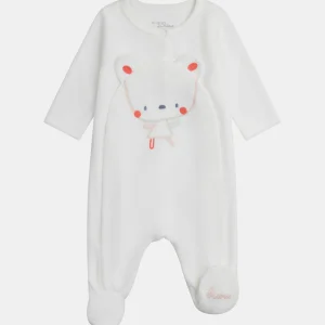 Grenouillère naissance motif souris pour bébé fille