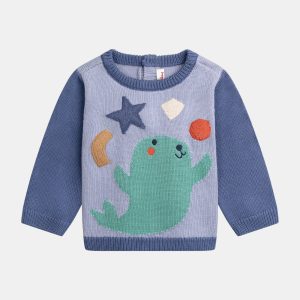 Pull à motif phoque pour bébé garçon