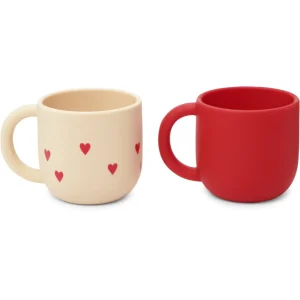 Lot de 2 tasses en silicone -Mon Amour - Konges Slojd