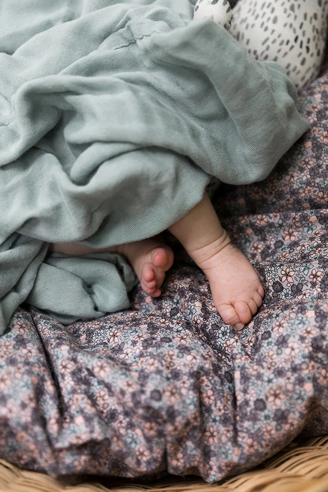 Lange en mousseline de bambou -Mineral Green- Elodie Details – Image 2