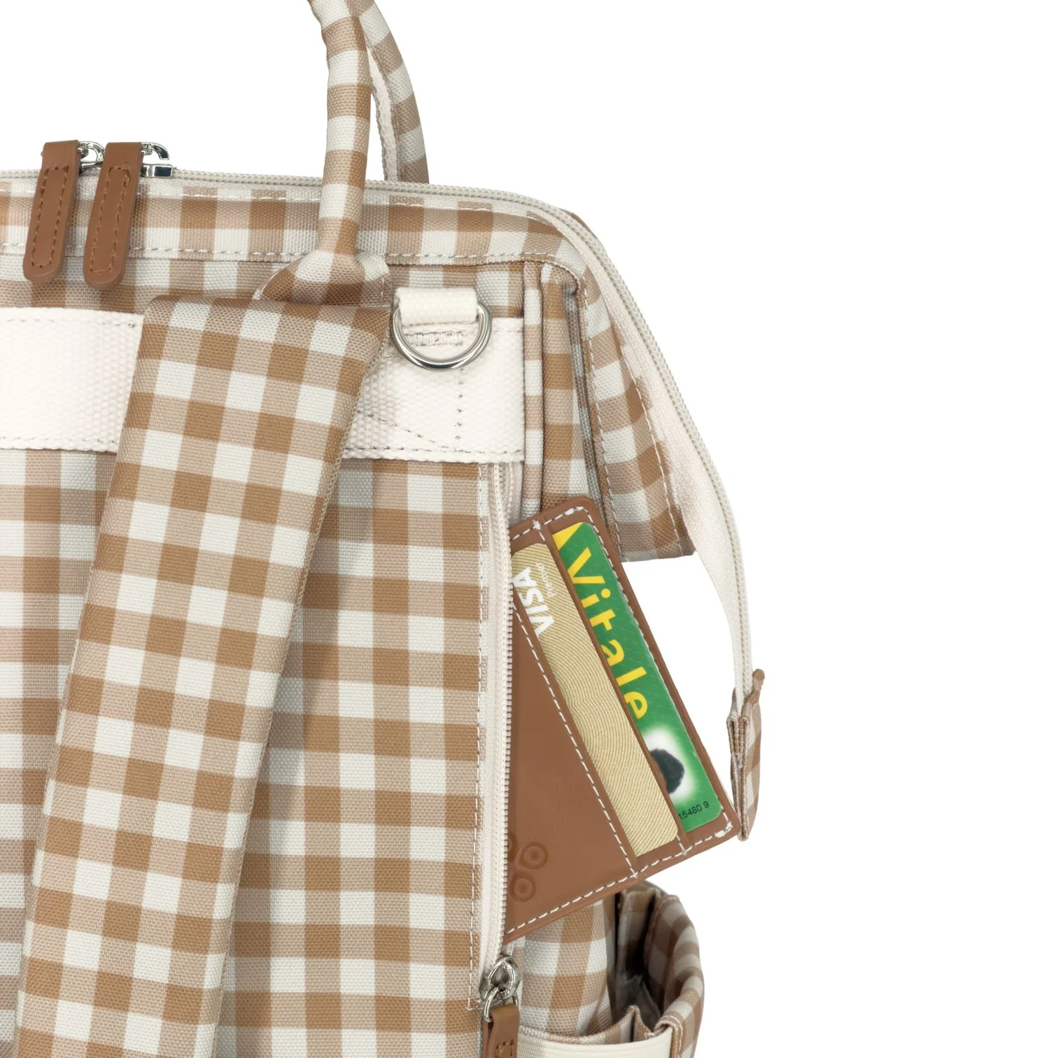 Sac à dos à langer Richie - Vichy – Image 5