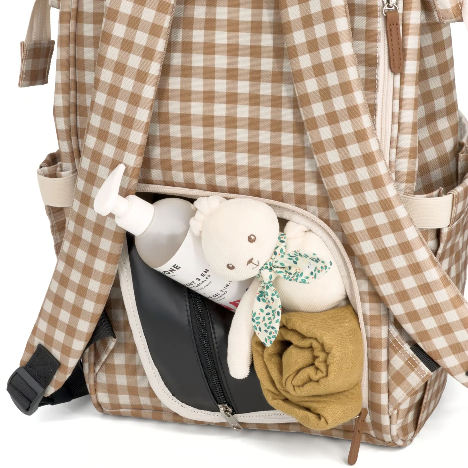 Sac à dos à langer Richie - Vichy – Image 2