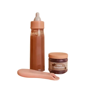Coffret Biberon et Petit pot magique pour poupée - Saveur Chocolat