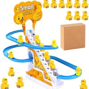 Lot de 9 jouets électriques en forme de canard d'escalier