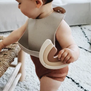 Rainbow Teether, Beige Nude