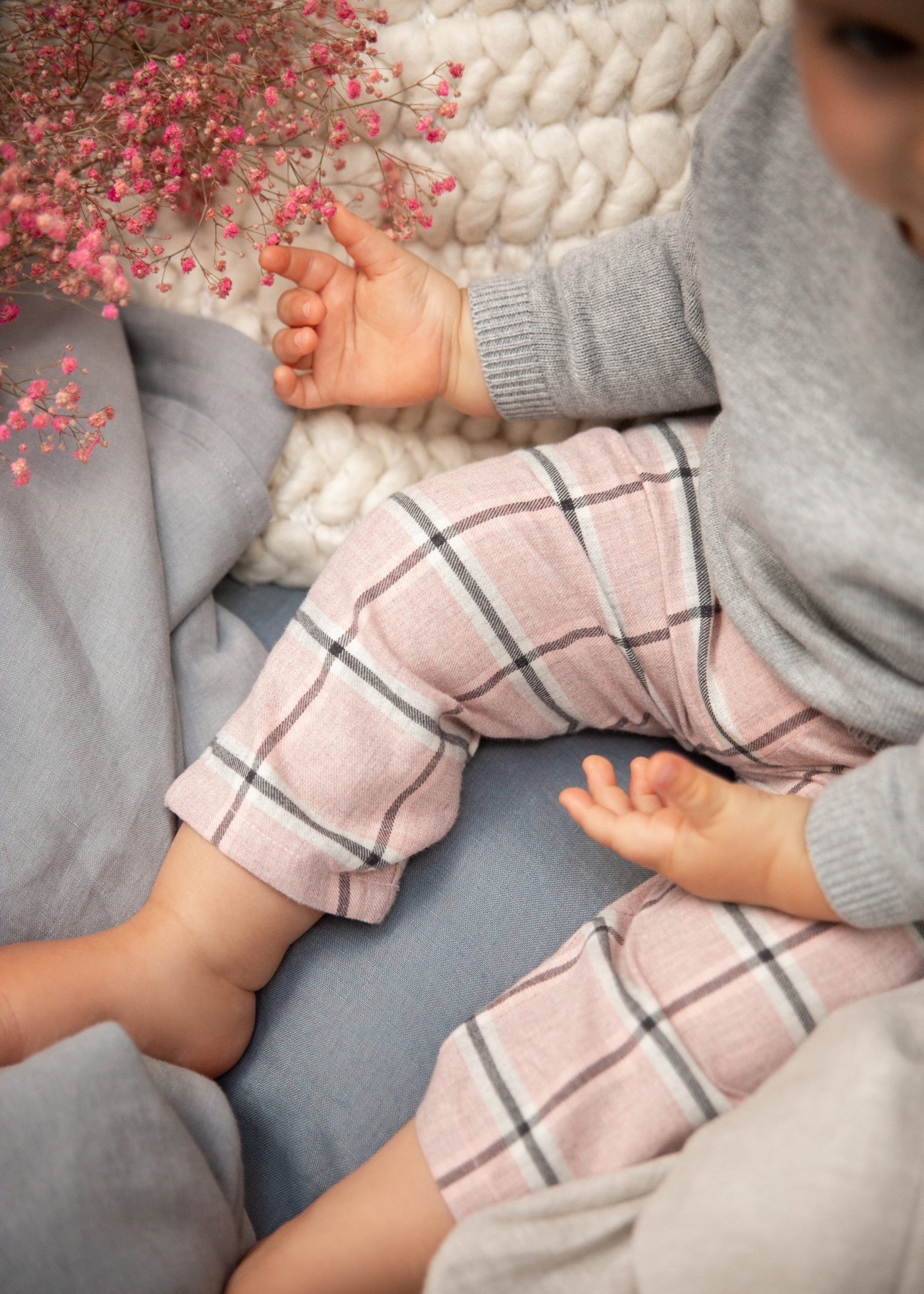 Pantalon carreaux rose – Image 5