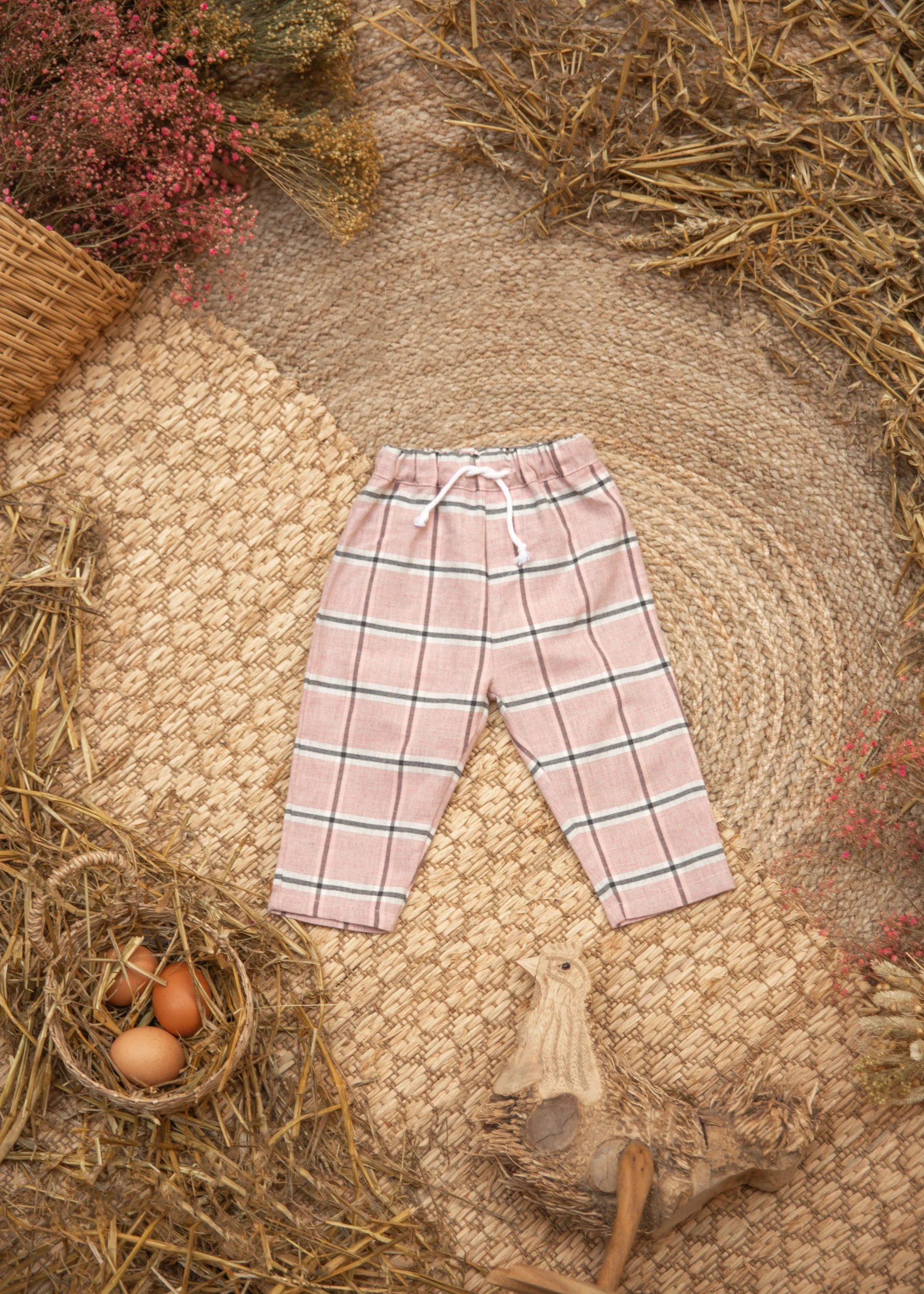 Pantalon carreaux rose – Image 2