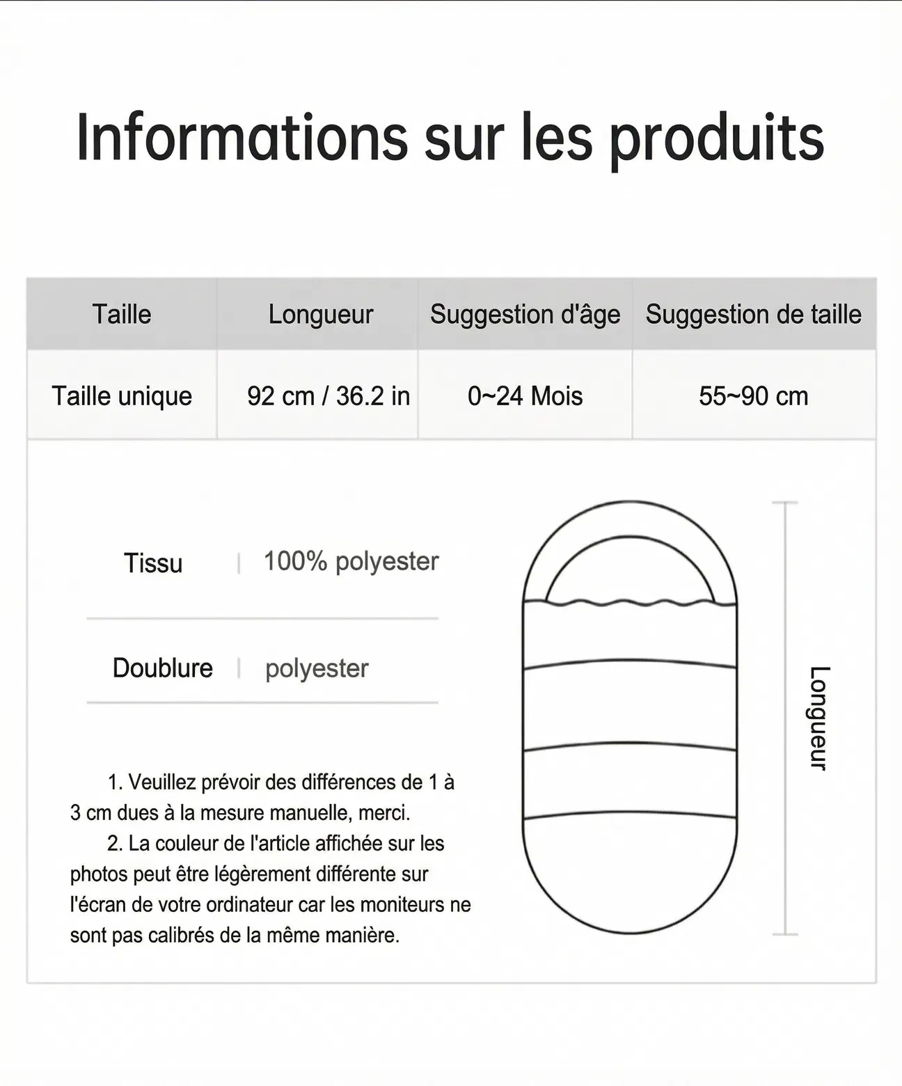 Chancelière de poussette | Hiver Confort Noir – Image 5