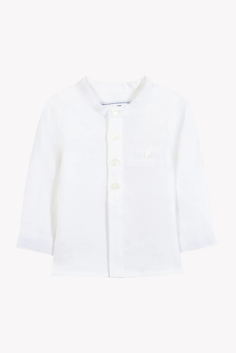Chemise blanche lin col mao babyboy Tartine et chocolat E26