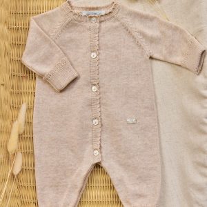 Combinaison beige chiné coton babygirl Tartine et chocolat E26