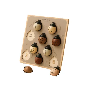 Puzzle en bois – Coccinelles à compter