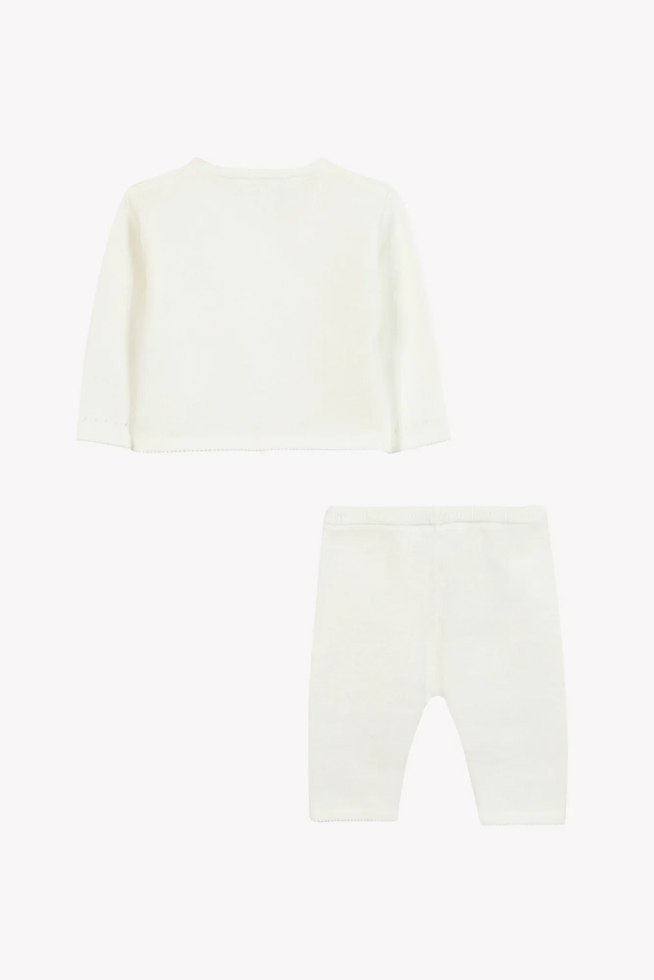 Ensemble long écru coton cache cœur unisexe Tartine et Chocolat E26 – Image 4