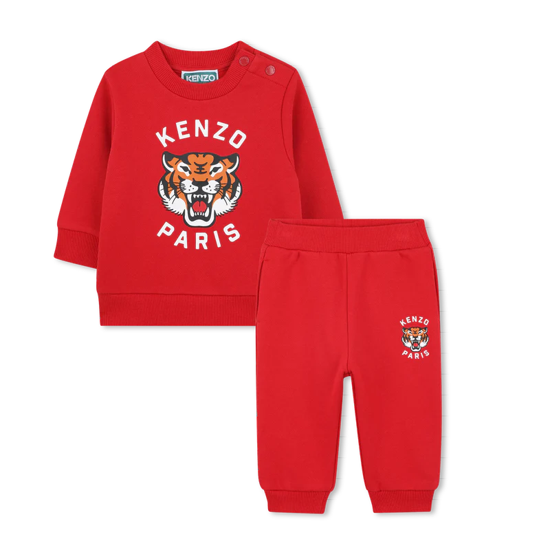 Ensemble sweat et jogging rouge unisexe Kenzo H25