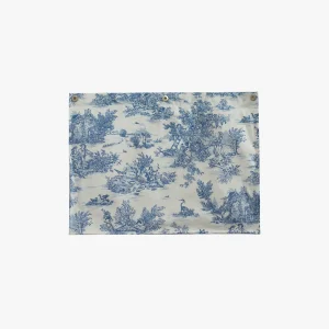 Grande doublure Toile de Jouy bleue