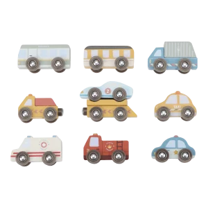 Ensemble de véhicules en bois