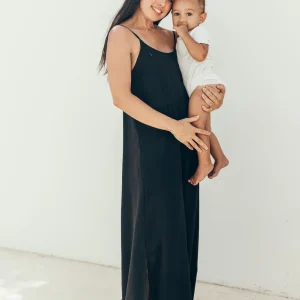 Robe d'allaitement INDIA noir