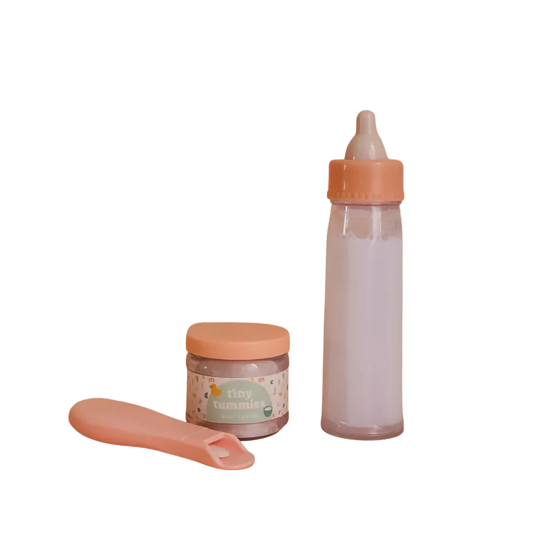 Coffret Biberon et Petit pot magique pour poupée - Céréales