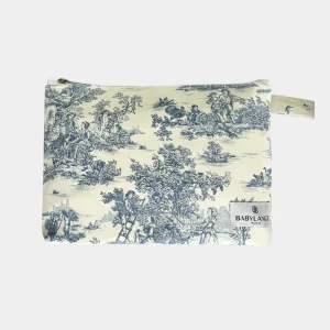 Grande trousse Toile de Jouy bleue