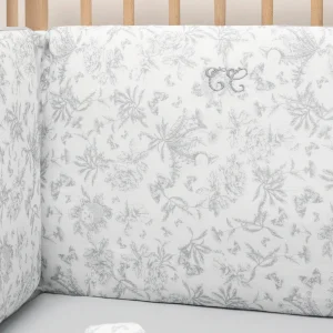 Tour de lit Toile de jouy gris Tartine et Chocolat