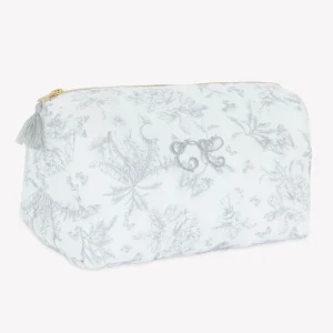 Trousse de toilette Toile de Jouy gris - Tartine et Chocolat