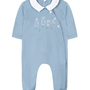 Pyjama bleu grisé Abcd babyboy Tartine et Chocolat