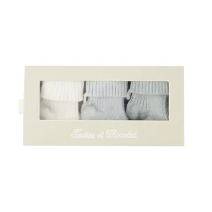 Coffret Chaussettes babyboy bleu orage Tartine et Chocolat