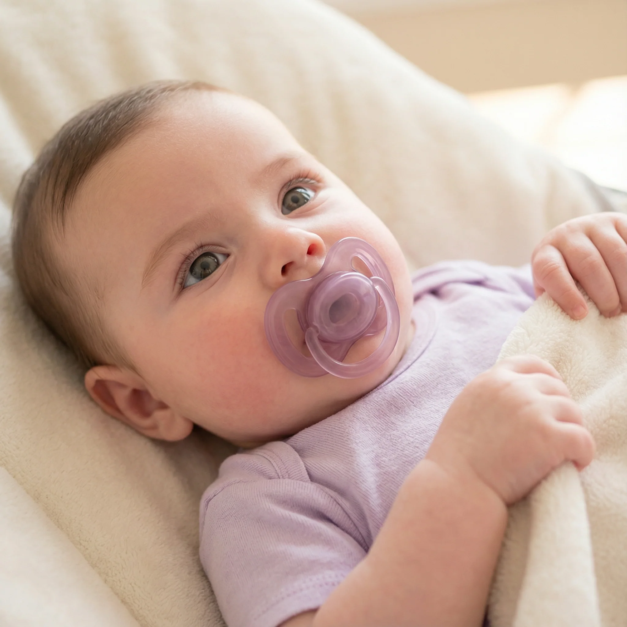 Tétine bébé | Premium Confort Mauve – Image 4